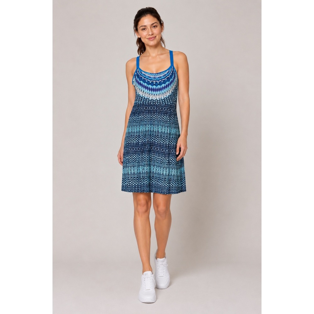 prAna Athletic Dress Women Sz M Blue Active Sundress Hiking Beachy
